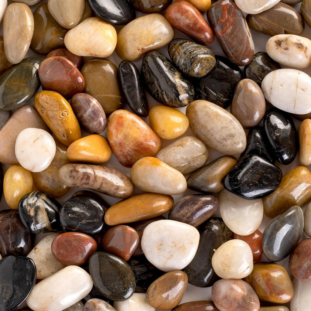 30 lbs River Stones and Pebbles can be Used for Gardening; Aquarium Rocks and Gravel are Suitable for Fish Tank decorationsand Sand Pebbles