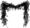RECUTMS Black Garland Artificial Hanging Plants 2Pcs 5.6Ft Fake Garland Plant Greenery Faux Ferns Leaves Ivy Wreath for Halloween Thanksgiving Party Outdoor Indoor Garden Decor(Black)