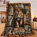 Tiger Throw Blanket Tiger Stuff Gifts for Kids Girls Boys Adults Women Men Soft Cozy Warm Plush Fluffy Fuzzy Fleece Blanket Decor 40''X50''