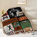 Football Blanket Sports Football Throw Blanket Gifts for Player Kids Girls Boys Adults Women Man Super Soft Cozy Plush Fluffy Fuzzy Fleece Blanket Decor 50''X60''