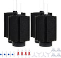 ALEGI Aquarium Bio Sponge Filter with Ceramic Media for Clear and Quiet Aquariums for Betta Fry Shrimp Tiny Fish Tank (10-40Gallon 4 Pack)