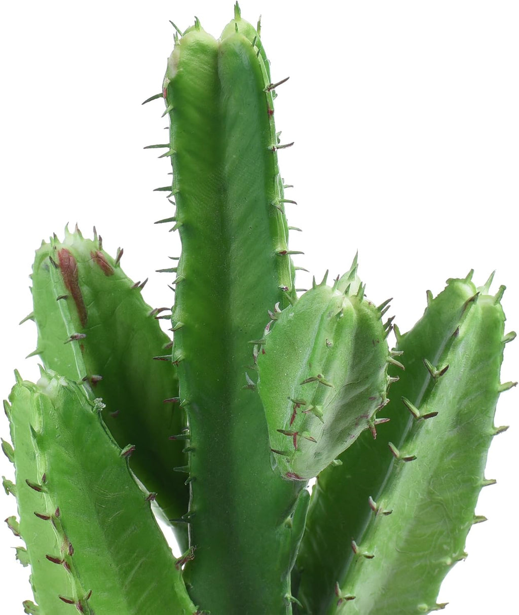 Bluecell 2pcs Real Looking Artificial Cactus Plant DIY Material for Home Decoration Flower Arrangement