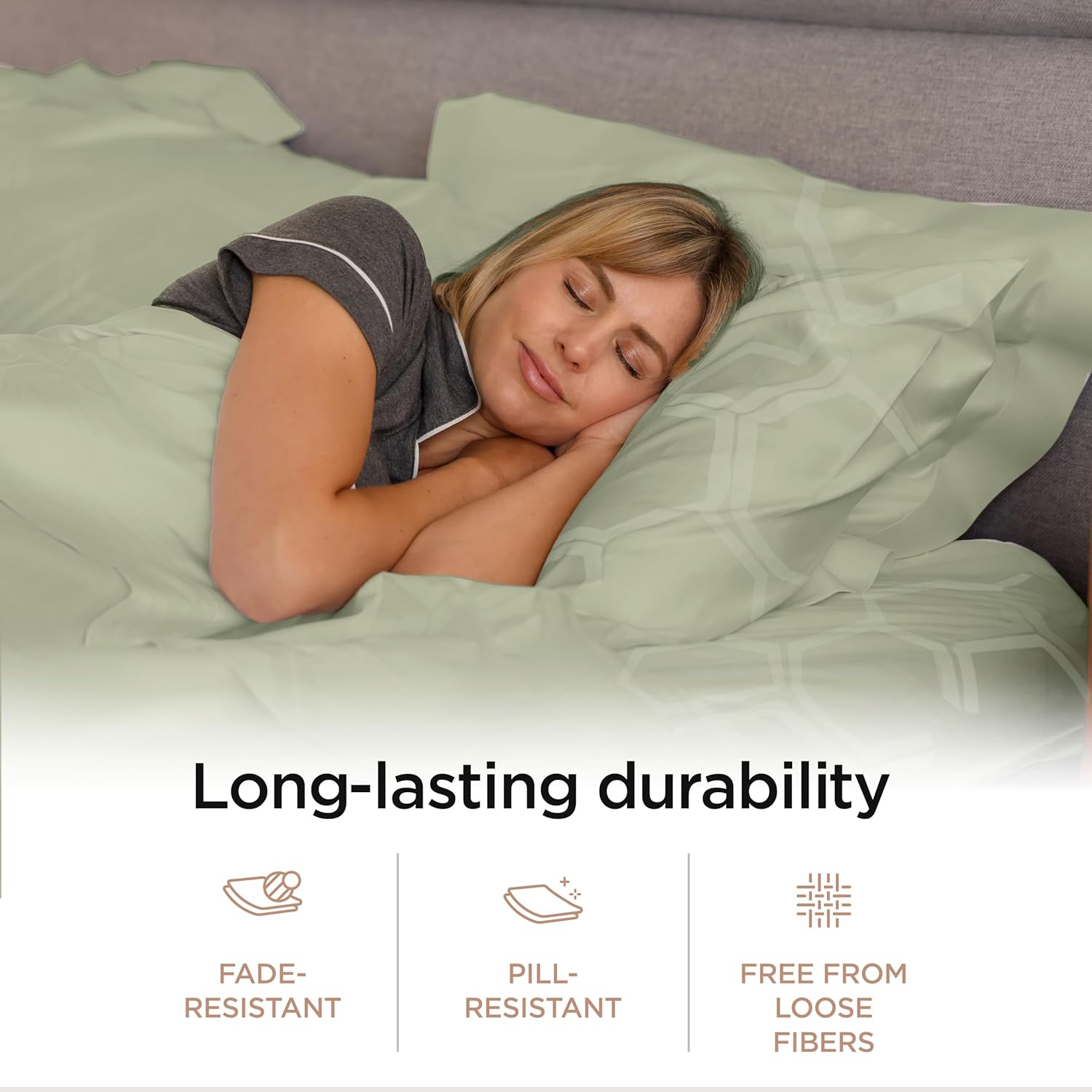 Threadmill 100% Cotton Sheets for King Size Bed - 600 Thread Count King Bed Sheets Set with 16” Deep Pocket - Jacquard Sateen Weave 4-Piece Bedding Set with Cooling Effect, Sage Green