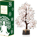 Rainbow Moonstone Chakra Tree of Life Crystal Gemstone Tree Positive Energy Feng Shui Healing Crystal Decoration Artificial Tree Gem Spiritual Gifts for Women House Warming Present for Her & Him