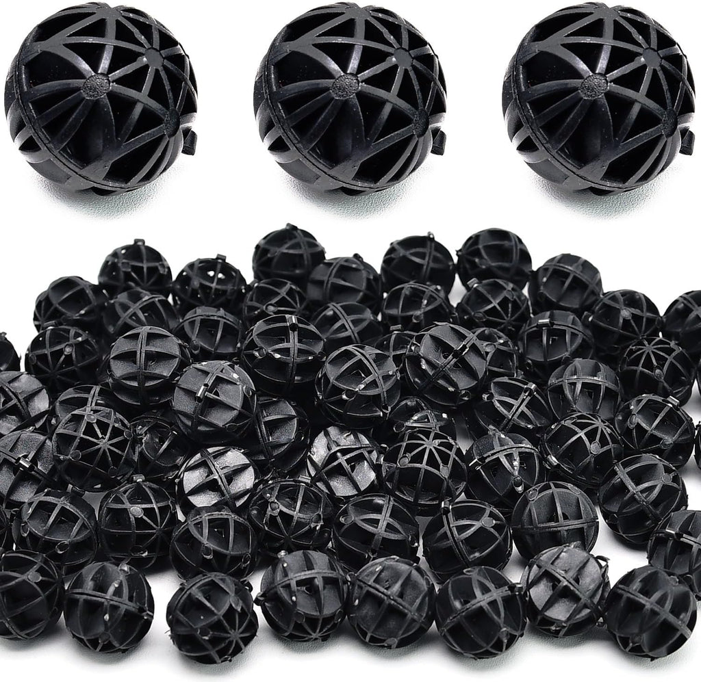 Surf turtle Bio Balls Filter Media100 Pcs 0.71-Inch Aquarium Bio Balls Filter Media for Fish Tank, Aquarium, Pond Filter Media
