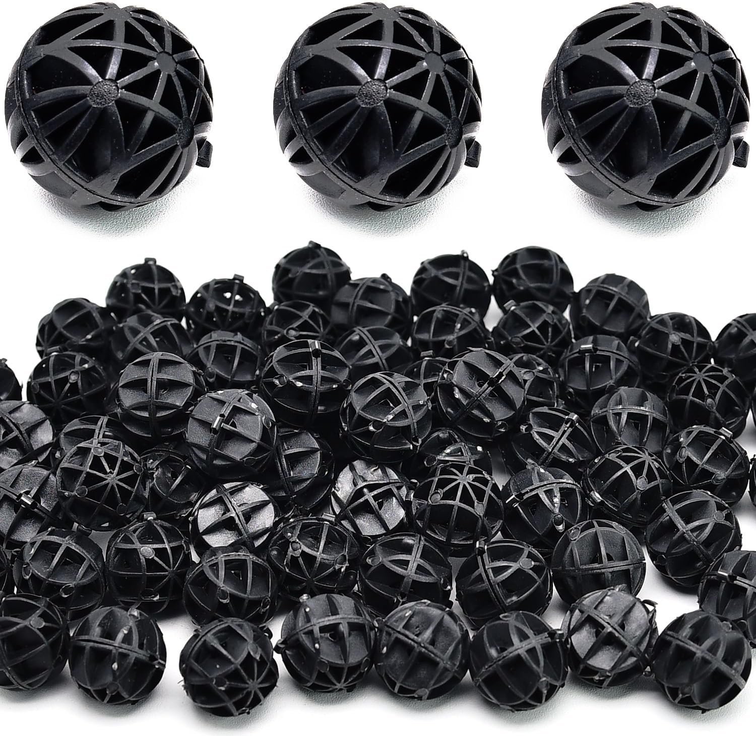 Surf turtle Bio Balls Filter Media100 Pcs 0.71-Inch Aquarium Bio Balls Filter Media for Fish Tank, Aquarium, Pond Filter Media
