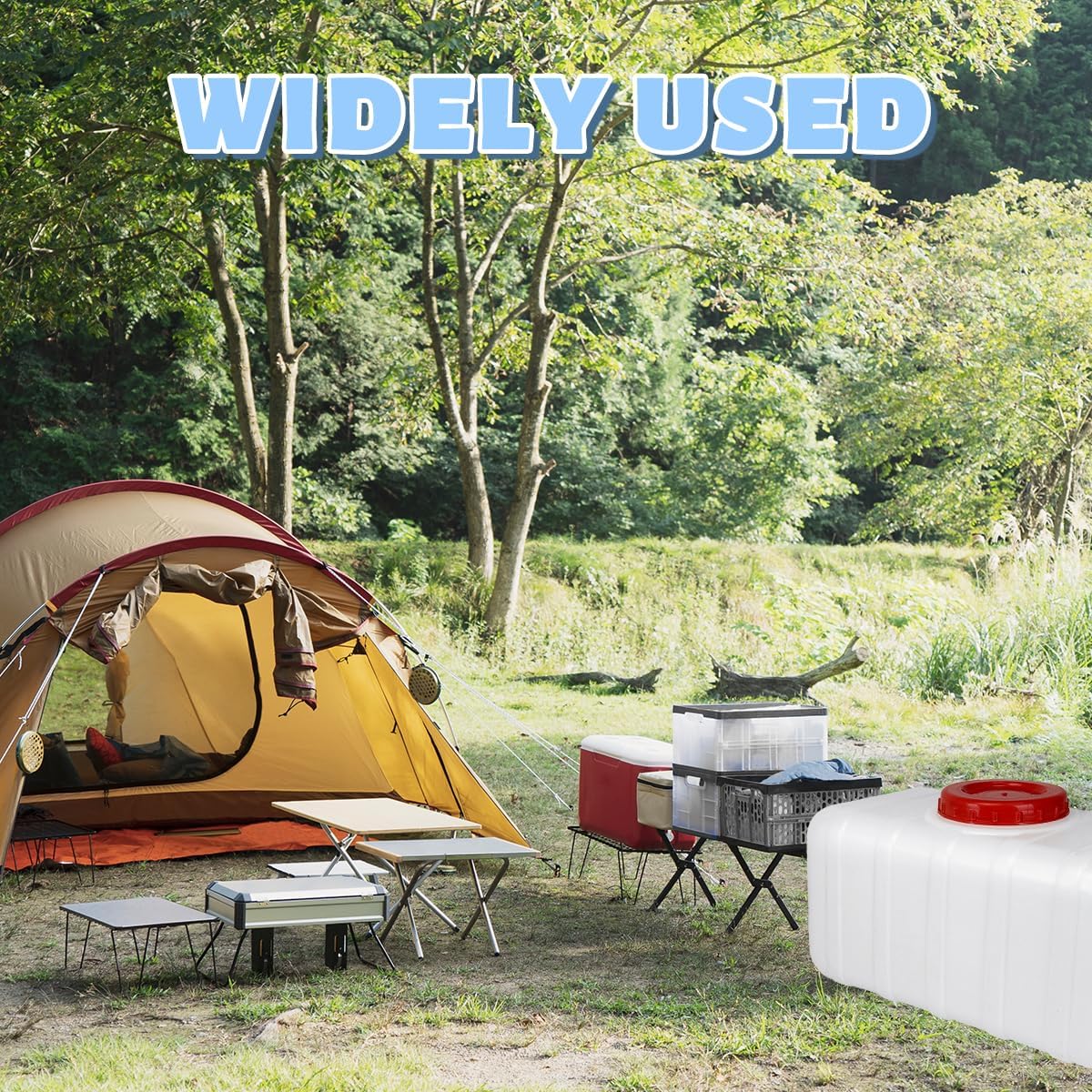 13.2 Gallon Potable Water Storage Containers Long Term,Water Tank with Spout Kit,Portable Water Storage Barrel for Outdoor Camping,Picnicking, RV and Household Water Use