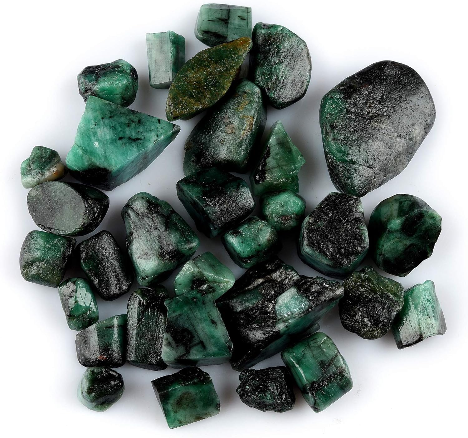 100 carats Raw Green Emerald Stone Lot, Rough Gemstone, Natural Crystals, Chakra Crystals, Healing Stones, Wholesale Pack, Jewelry Making Supply, Supply, (8 to 10pcs)