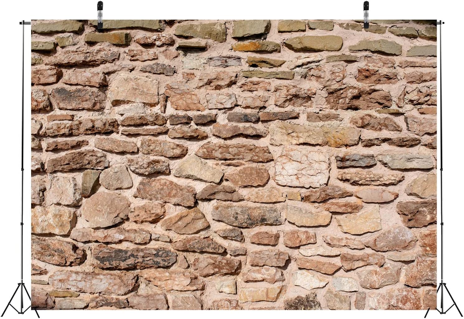 BELECO 20x10ft Fabric Vintage Brick Stone Wall Backdrop for Photography Ancient Rock Wall Textured Brick Stone Background Wallpaper Stone Wall Birthday Party Decorations Studio Booth Photo Props