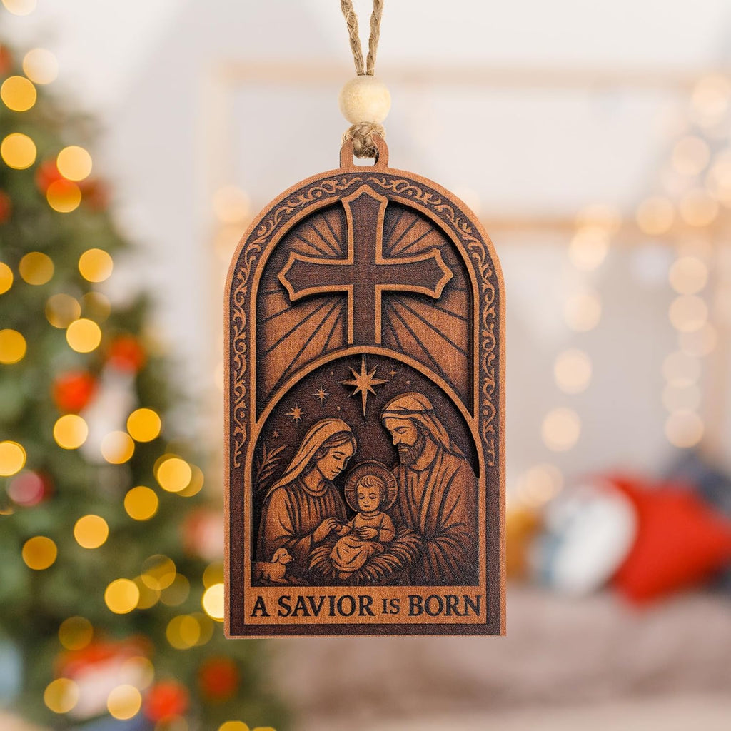 Christmas Cross Ornaments for christmas1 Tree 2025 - Christian Ornaments for Christmass Tree - Christmass Ornament Clearance - Jesus ornamentt for Christmass Trees, Nativity Ornament