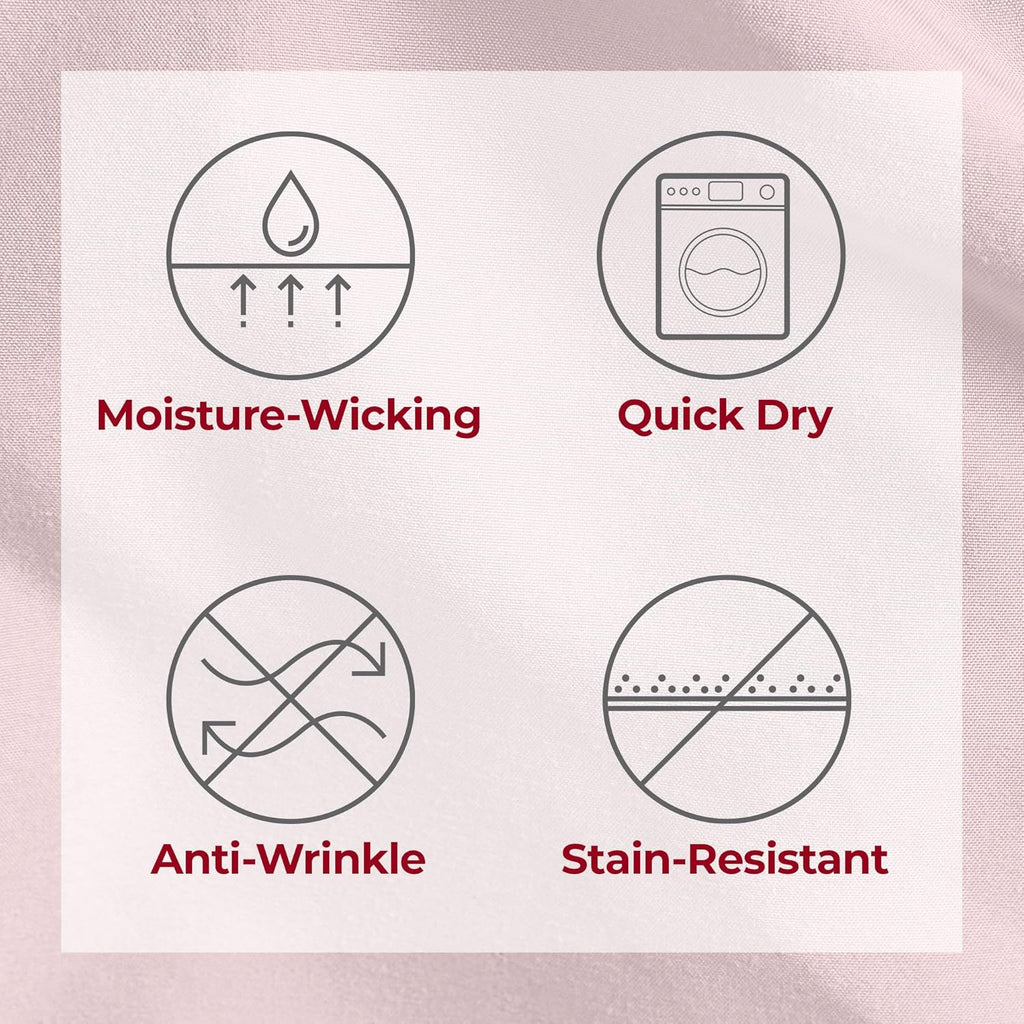 Mellanni Twin Sheets Set - 3 PC Iconic Collection Bedding - Hotel Luxury, Extra Soft, Cooling Bed Sheets - Wrinkle, Fade, Stain Resistant (Twin, Blush Pink)
