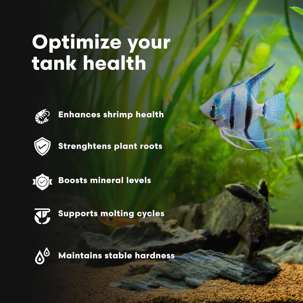 Brightwell Aquatics NeoTiger KH+/GH+ Mineral Supplement Balances Hardness in RO/DI Water with Calcium Magnesium Potassium Sodium for Shrimp Fish Planted Aquariums, 250 ml