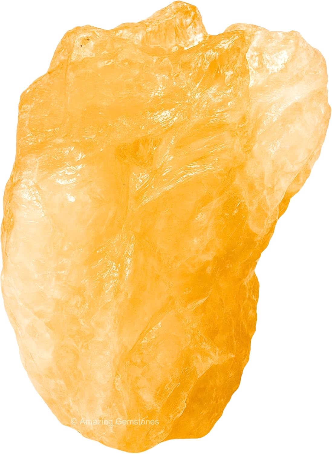 Amazing Gemstone Citrine Raw Crystals and Healing Stones, Natural Rocks for Tumbling - DIY Raw Stones and Crystals, 2 Pieces