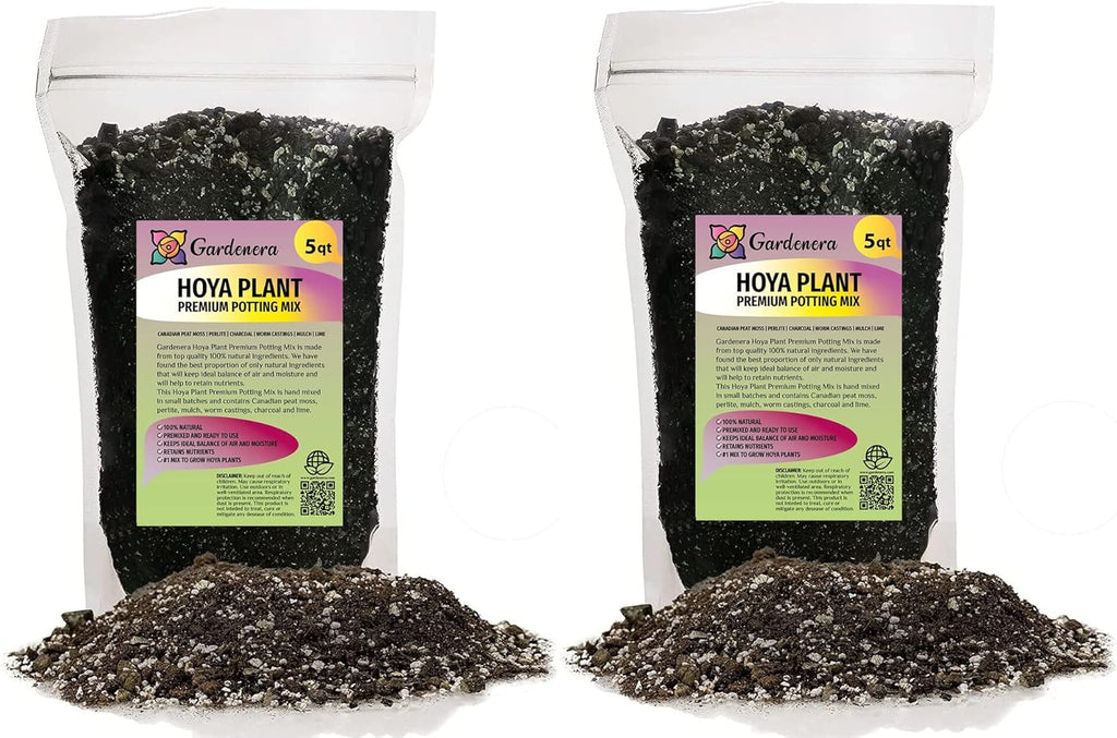 Gardenera Hoya Plant Premium Potting Mix - 10 Quart - Optimal Balance for Thriving Hoyas: Air, Moisture, and Nutrient Retention