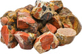 Amazing Gemstone Spotted Jasper Raw Crystals and Healing Stones, Natural Rocks for Tumbling and DIY Raw Stones and Crystals (1 lb)