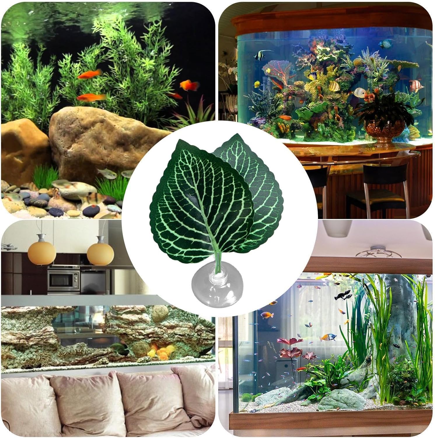 Betta Bed Leaf Hammock - Realistic Aquarium Leaf Pad, Lightweight Breeding and Spawning Resting | Fish-Tank Accessory for Supporting Betta Rest, Breeding, and Relaxation During Home Aquariums