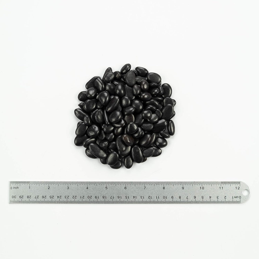 MSI Decorative Polished Black Pebbles, 0.2 inch - 0.5 inch, 40 lb. Bag