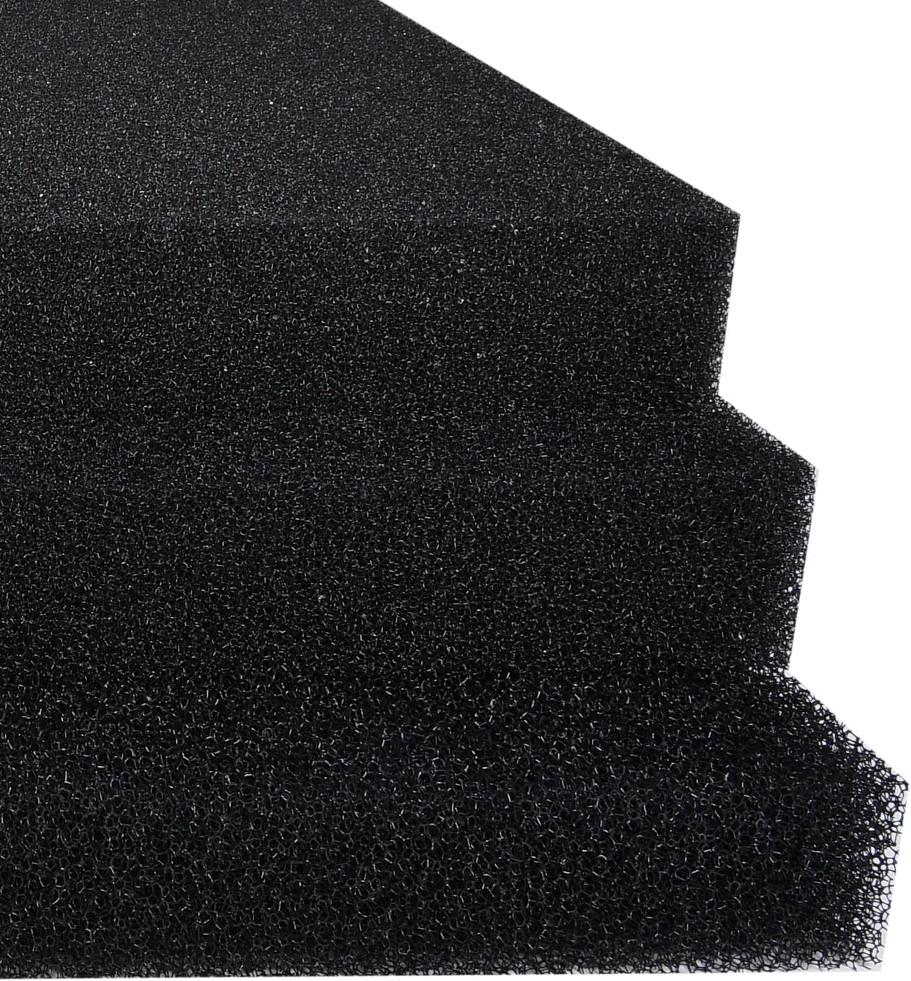 Hipanda 2 Pack Aquarium Bio Filter Sponge Pad 20"x20"x1.5",30PPI, Bio Filter Media Foam Pad Sponges, Cut-to-Size Open Cell Foam Sheet for Fish Tank