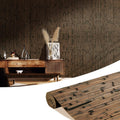 OUZUGIE 1 Pack 96x48 Inch Natural Bamboo Wall Panel – Brown Burned Pole Wrap Paneling for Walls, Ceilings, Cabinets, Furniture – Ideal for Bedroom, Living Room & Office DIY Decor