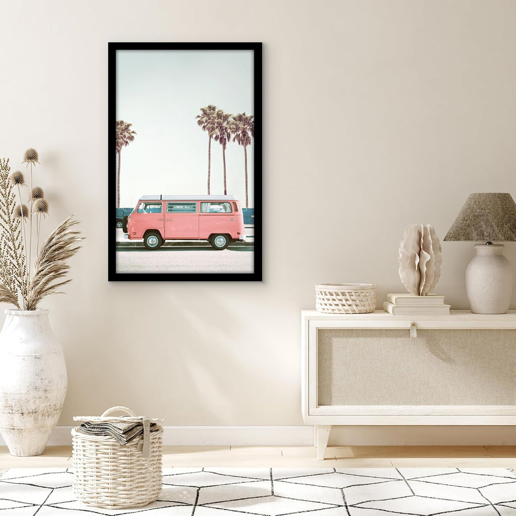 Americanflat 21x34 Picture Frame with Polished Plexiglass - Black Picture Frame - Wide Photo Frames Made of Engineered Wood for Vertical or Horizontal Wall Display - Epic Collection - Black
