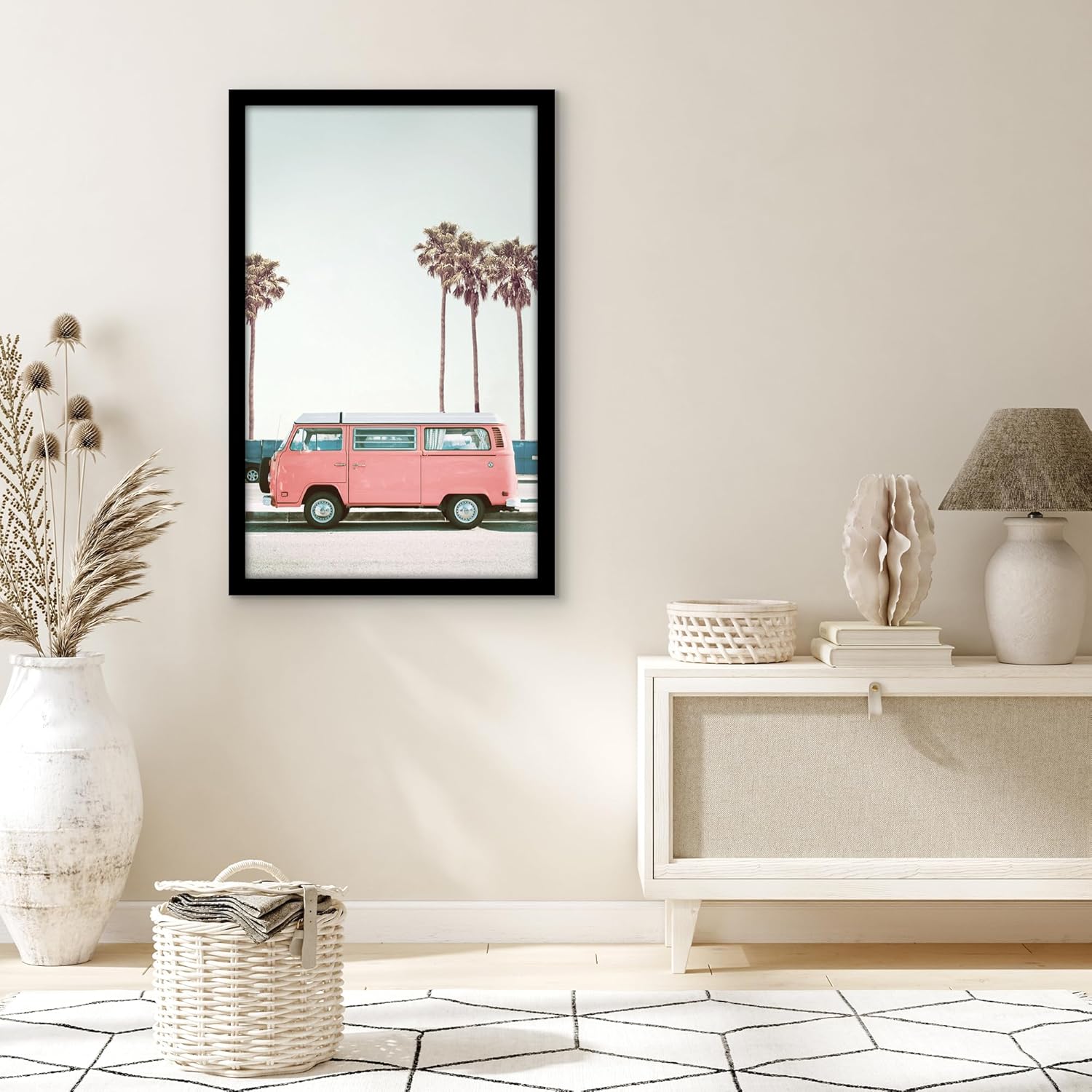 Americanflat 21x34 Picture Frame with Polished Plexiglass - Black Picture Frame - Wide Photo Frames Made of Engineered Wood for Vertical or Horizontal Wall Display - Epic Collection - Black