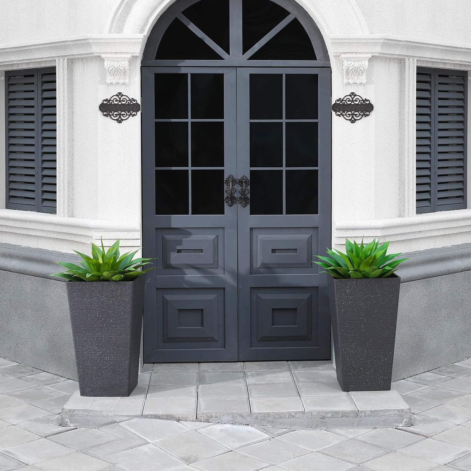 Artificial Plants Fake Agave Succulent Plant 28 Inch Big Size Faux Succulents Stems for Indoor Outdoor Realistic & Natural Home Decor Plants for Office Housewarming
