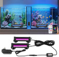 Fish Tank Bubbler Light for Aquarium: 2-in-1 Aquarium Grow Light with APP & Remote Control for Aquatic Pet Enthusiasts - RGB Changing Fish Lamp for 2-5 Gollon Freshwater Saltwater Tank Decor