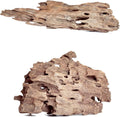 Natural Wood Driftwood for Aquarium Fish Tank Decor,Assorted Driftwood Trunk Branch for Reptile Tank Decor (SHP-XM Driftwood (6 to10 Inch)-Pack of 2)