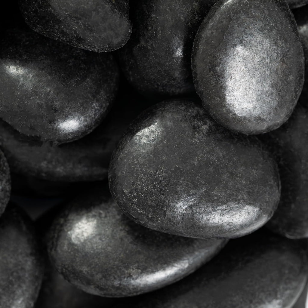 MSI Decorative Polished Black Pebbles, 0.4 Inch, 40 lb. Bag