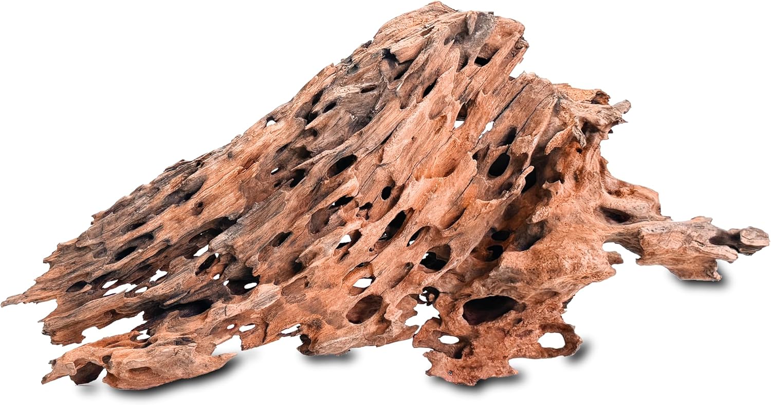 Natural Wood Driftwood for Aquarium Fish Tank Decor,Assorted Driftwood Trunk Branch for Reptile Tank Decor (SHP-XM Driftwood (14 to16 Inch)-Pack of 1)