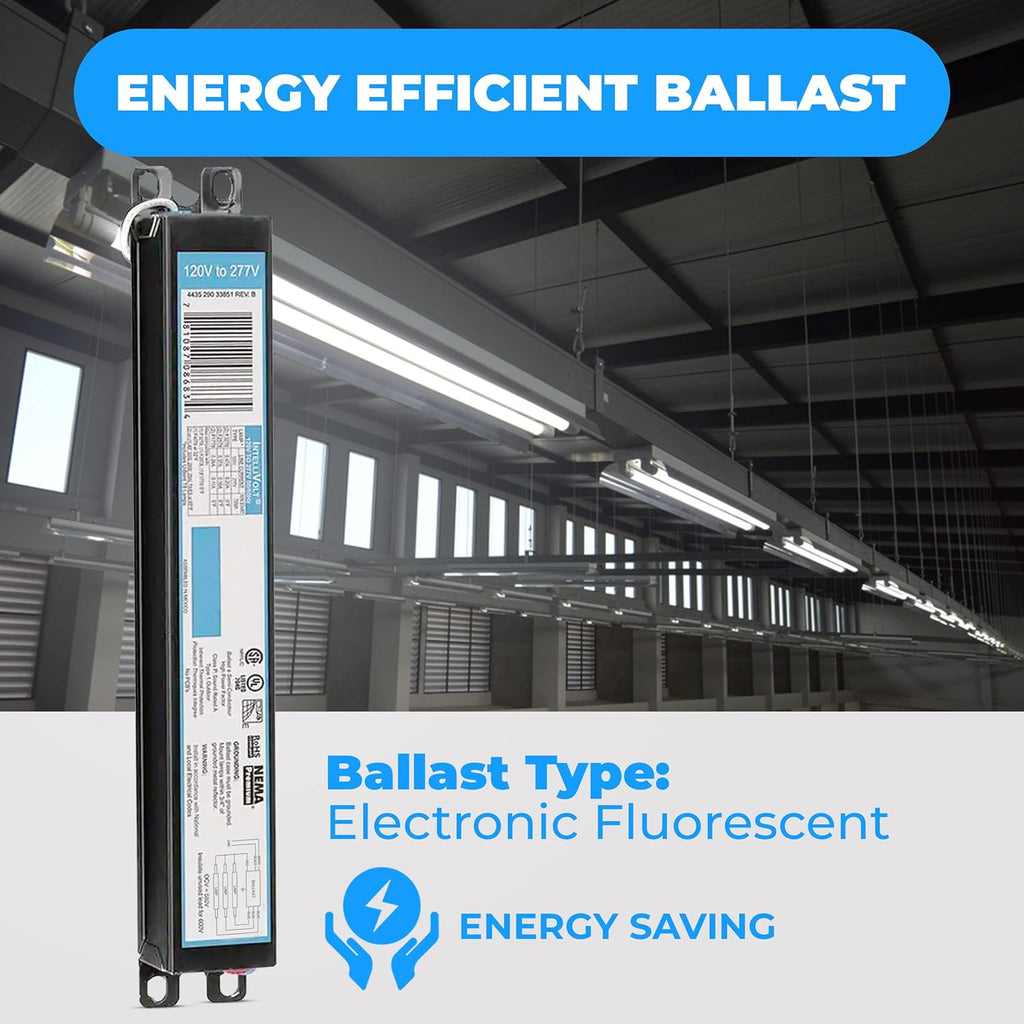 OHLECTRIC Replacement for ICN3P32-SC 1,2&3 Lamp - T8 Fluorescent Ballast, Electronic Ballast Replacement 120-277 Volt, Instant Start - Standard and Energy Efficient Ballasts - UL Approved