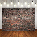 LTLYH 8x6ft Red Brick Wall Photography Backdrop Rustic Vintage Industrial Style Background Banner for Party Wedding Baby Shower Studio Photo Booth Decor 135