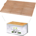 Cedar Wood Grain Top Lid for Clairnara Harmony Aquatic Tank