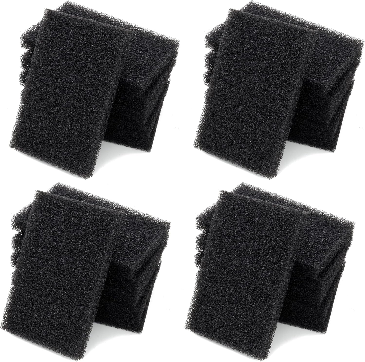 Aquarium Bio Filter Media Sponge, 6.28 x 4 x 0.78 inch 24 Pack Cut-to-Size Foam for Aquarium Fish Tank
