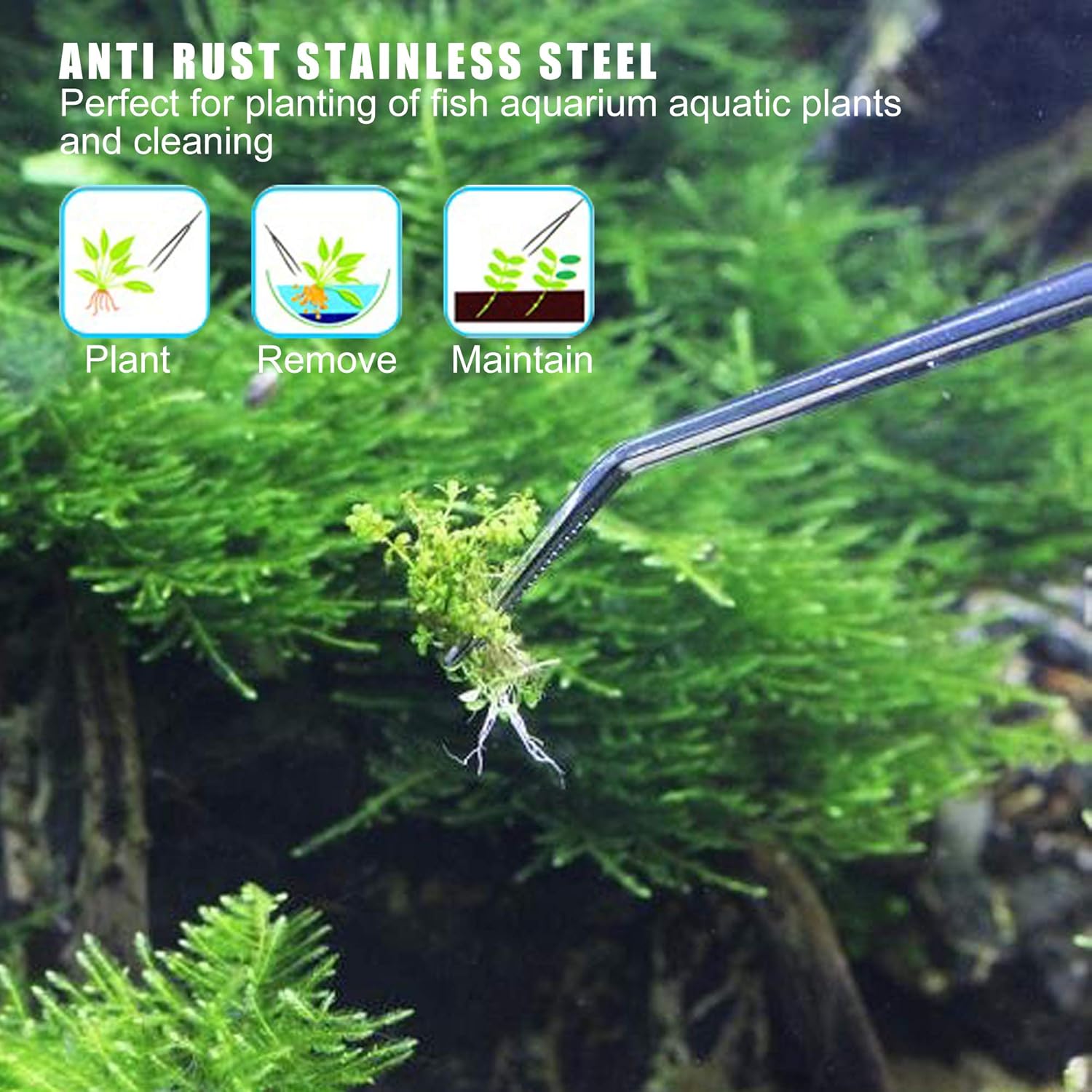 Longjet Kitchen Tongs Metal Tweezers for Cooking - Reptile Feeding Tongs for Gecko, Bearded Dragon, Snake - Long Forceps for Aquarium Plant