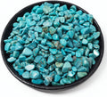 Polished Turquoise Crystal Chips 200 Pcs - 0.3" 10 oz Tumbled Stone Chips Crushed Sea Glass Stones Healing Reiki Crystal Jewelry Making Home Decoration