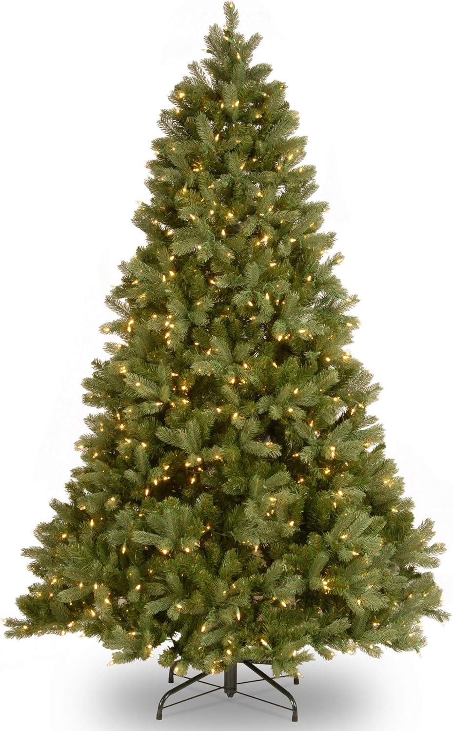 National Tree Company 7 ft Pre-Lit Downswept Douglas Fir Artificial Christmas Tree, 700 Clear Lights, 1,539 Tips, Includes Stand, Green