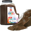 Hygloss Colored Sand for Crafts - 15 lb Bottle, Brown - Vibrant Colorful Fine Sensory Play Sand Art Kits for Kids - Classroom Activities for Children 3 4 5 6 7 8 9 10 11 12 - Safe for Ages 3+