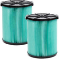 CRAFTSMAN CMXZVBE38777 Genuine HEPA Media Wet Dry Vac Replacement Vacuum Filter for Most 5 to 20 Gallon CRAFTSMAN Shop Vacuums, Easy Installation and Traps Allergens, 2-Pack