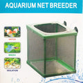 COMOK Fish Hatchery Breeder Box Aquarium Separation Net Nylon Incubator Mesh Fish Breeding Tanks Isolation Box Green Square