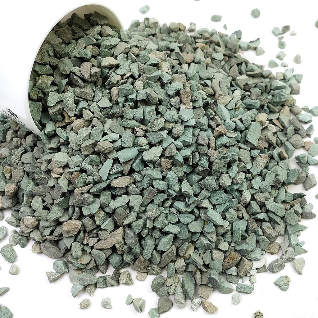 Succulents and Cactus Green Zeolite Rocks, Decorative Stones Pebbles for Indoor Plants, Bonsai, Fairy Gardening, Vases Fillers, Terrarium, 10lb