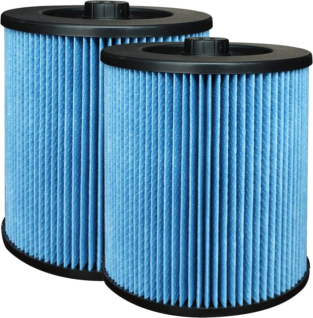 Cartridge Filter for Shop Vac Craftsman 17907 9-17907 Wet/Dry Air Filter Replacement Part 2pcs