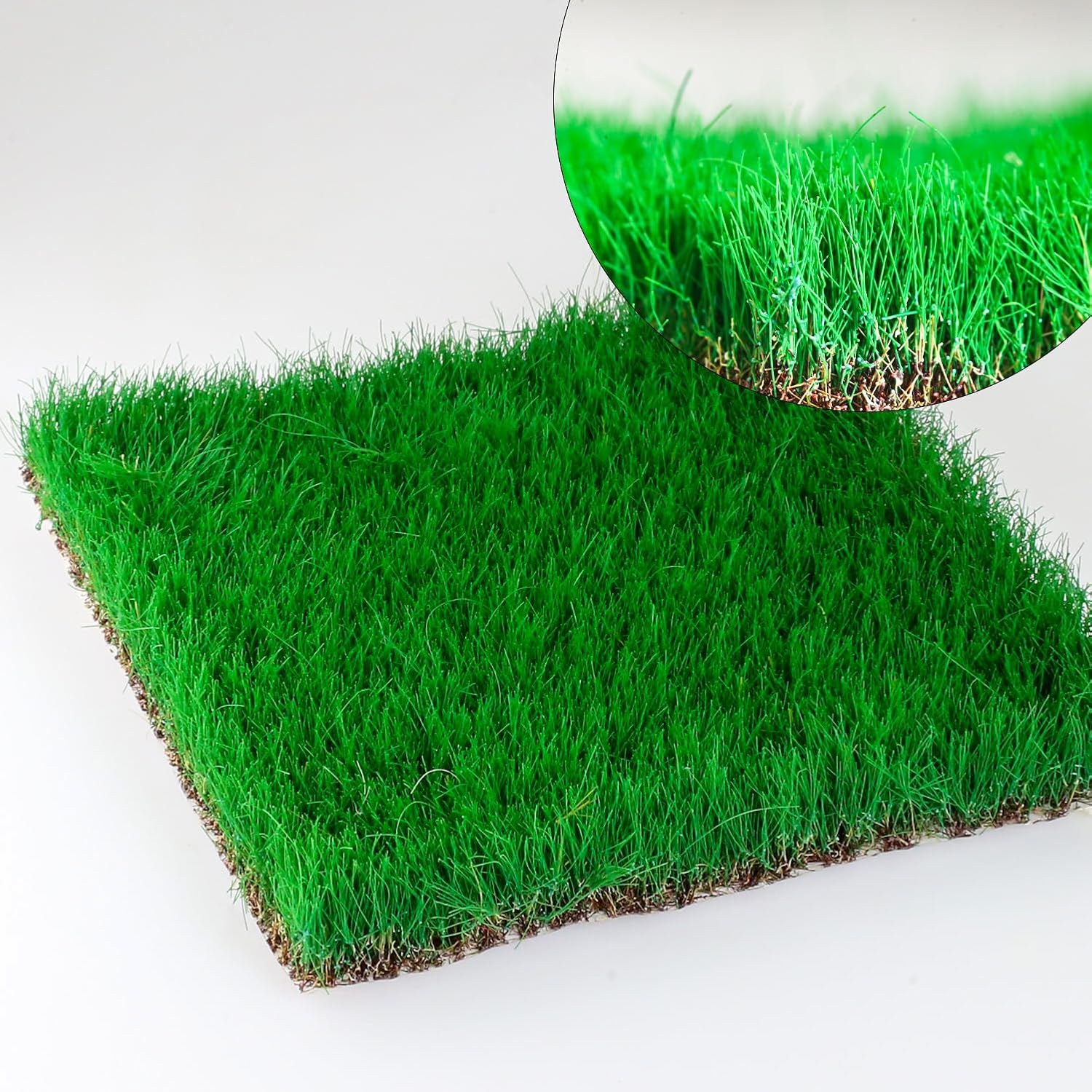16mm Tall Diorama-Flowers-Grass Hand-teared Grass Sunlit Lime Green Static-Grass for Model-Train-Scener Wargaming-Terrain ，Dioramas & DIY Crafts
