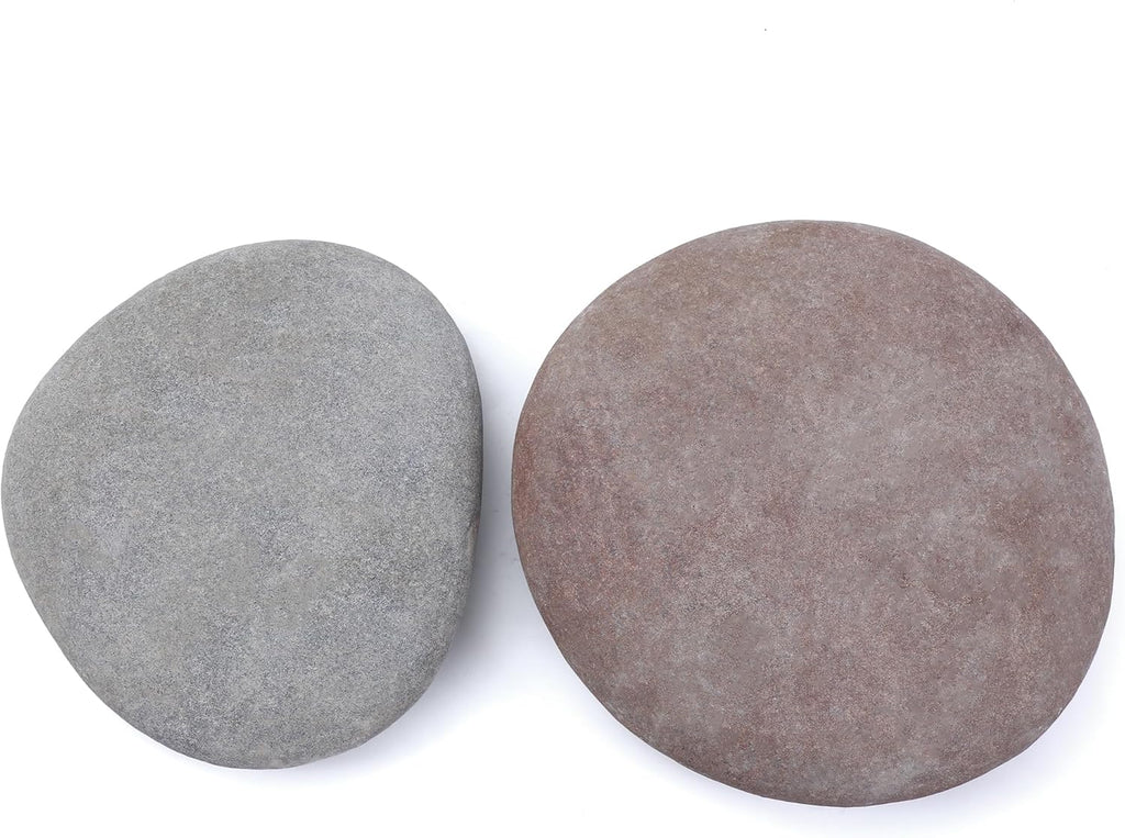 ROCART 2 PCS Extra Large Rocks for Painting, 7-8 Inches Flat Painting Rocks for Arts & Crafts, Natural Smooth River Rocks for Painting, Kindness Rocks, Decoration, DIY, Crafting Gift