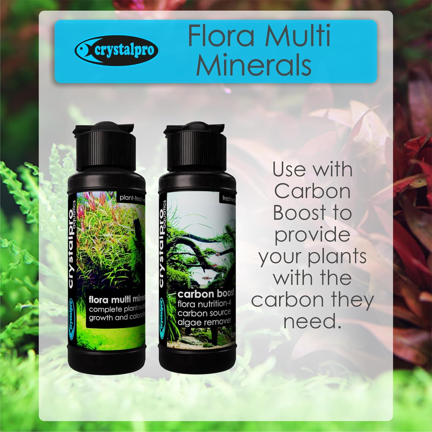 Flora Multi Minerals All in One Aquarium Plant Fertilizer - for Fast Growing Healthy Plants - Plant Food for Root and Leaf Growth- Safe for All Freshwater Livings 4.2 Oz