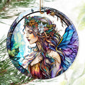 Colorful Ceramic Fairy Christmas Ornament, Fairy Ornaments for Christmas Tree, Holiday Decorations, Christmas Decor, Fairy Gifts, Fairy Lovers, Christmas Ornament Gift Ideas - Pattern B