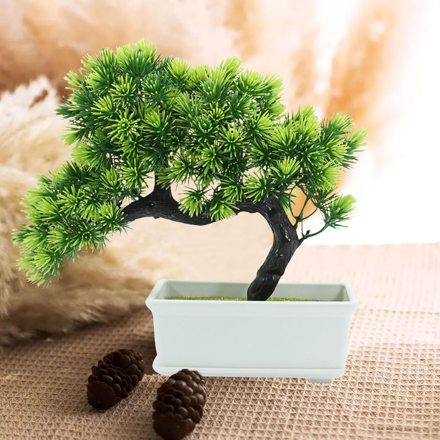 Artificial Plants Greenery Bonsai Room Decor Fake Bonsai Tree for Home Decor Indoor Bookshelf Office Desk Bathroom Farmhouse Decor