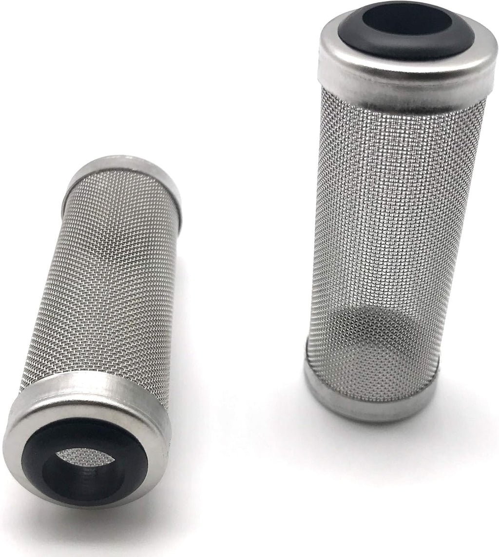 NACX 2Pcs Aquarium Fish/Shrimp Mesh Net Filter Guard，Fish Tank Intake Strainer Pre-Filter Cover Stainless Steel (11mm ID)