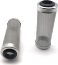 NACX 2Pcs Aquarium Fish/Shrimp Mesh Net Filter Guard，Fish Tank Intake Strainer Pre-Filter Cover Stainless Steel (11mm ID)