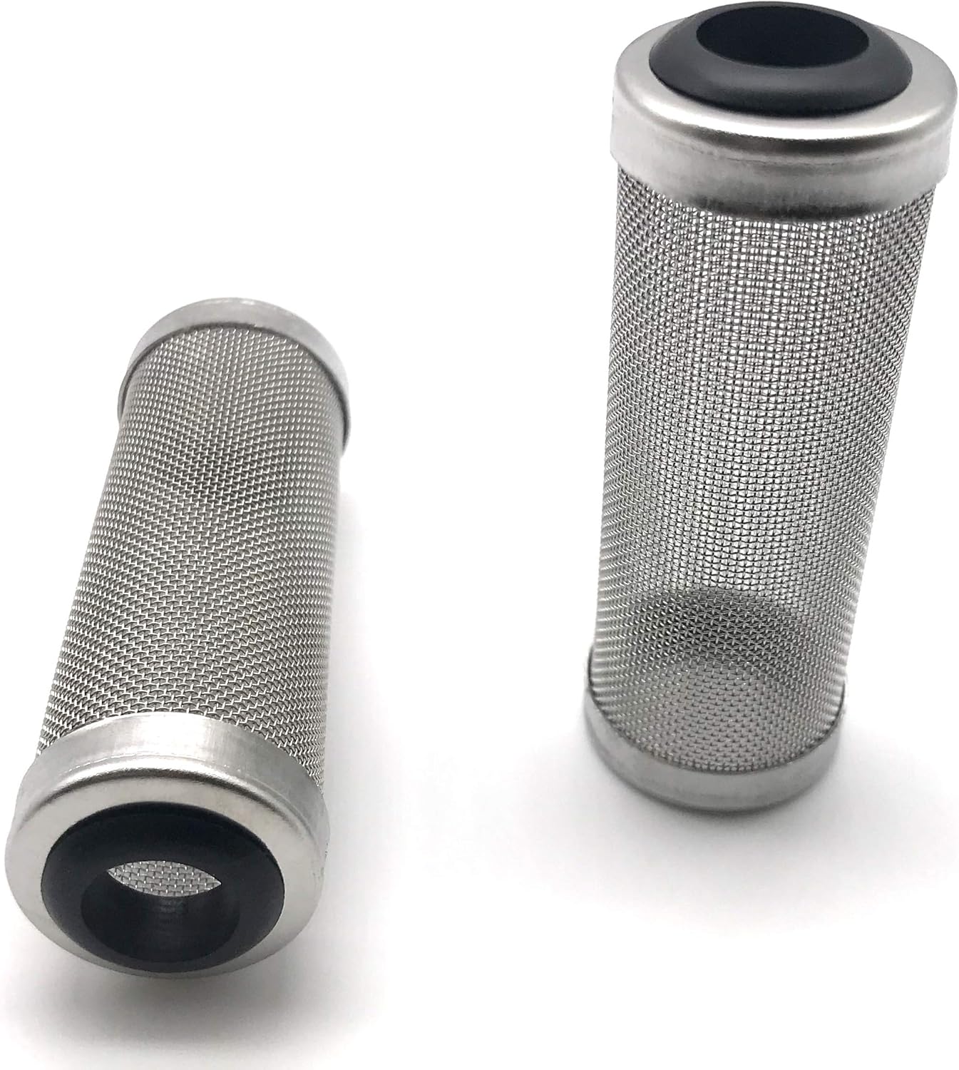 NACX 2Pcs Aquarium Fish/Shrimp Mesh Net Filter Guard，Fish Tank Intake Strainer Pre-Filter Cover Stainless Steel (11mm ID)